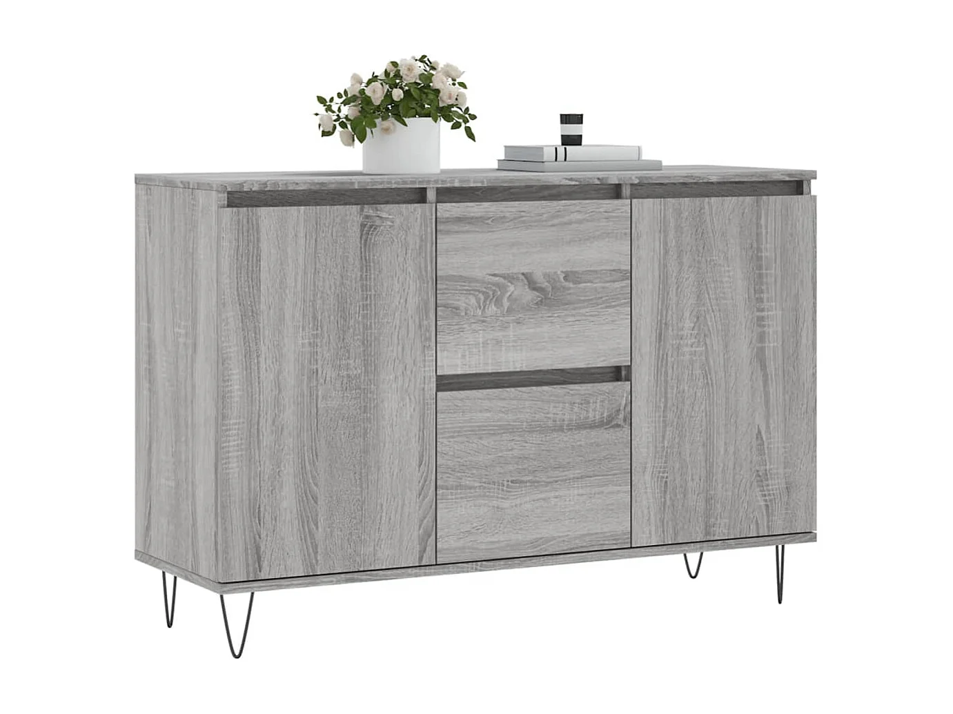 Buffet sonoma gris 104x35x70 cm bois d'ingénierie