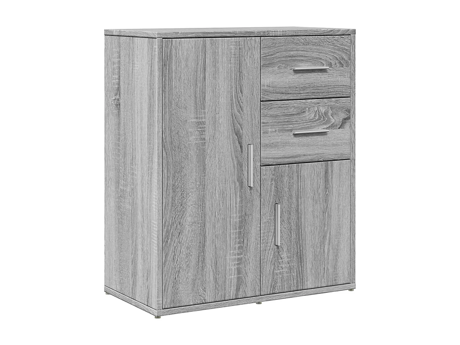 Aparador de madera de ingeniería gris Sonoma 60x31x70 cm