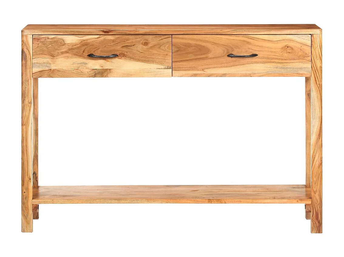 Credenza 110x30x75 cm in Legno Massello di Acacia