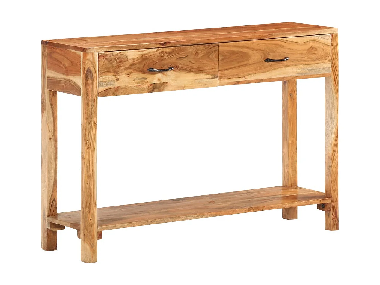 Credenza 110x30x75 cm in Legno Massello di Acacia