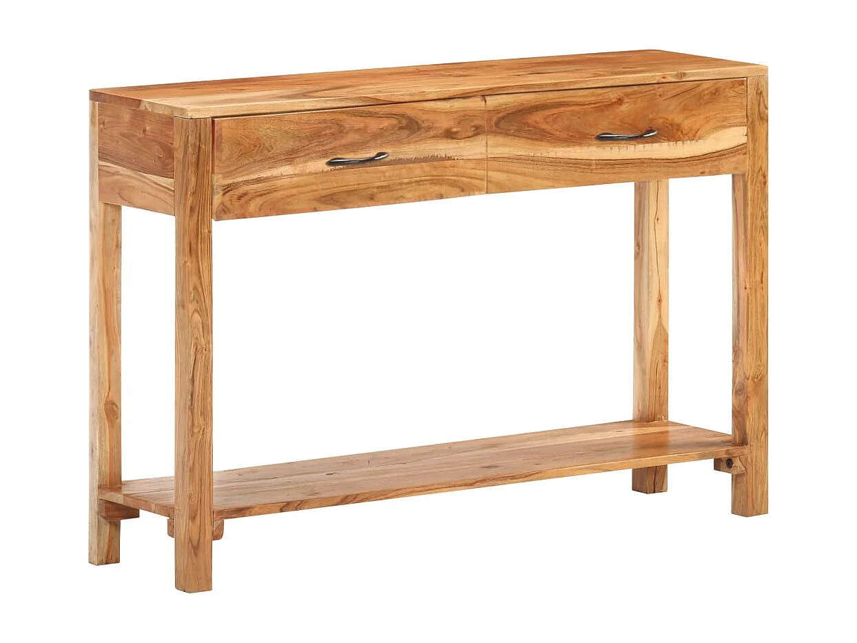 Credenza 110x30x75 cm in Legno Massello di Acacia