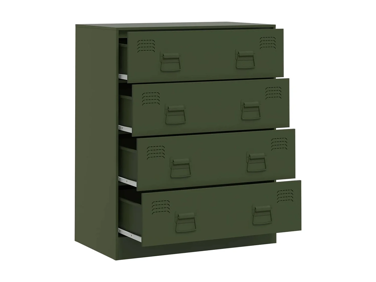 Buffet vert olive 67x39x83 cm acier