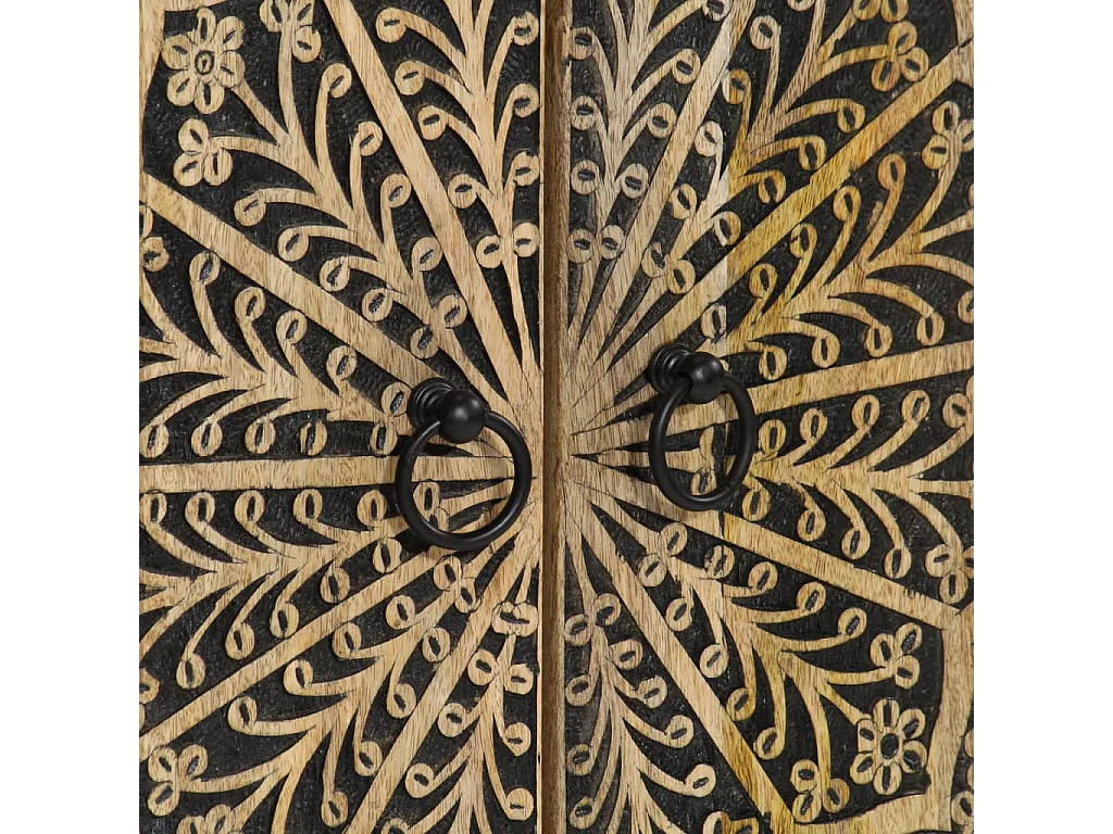 Credenza 60x33x110 cm in Legno Massello di Mango