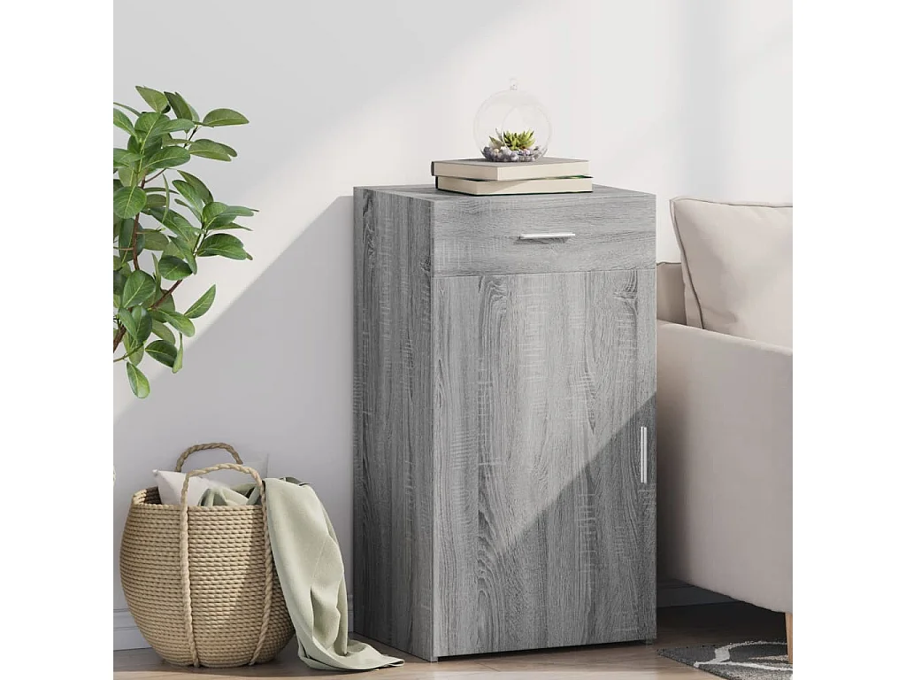 Credenza Grigio Sonoma 50x42,5x93 cm in Legno Multistrato