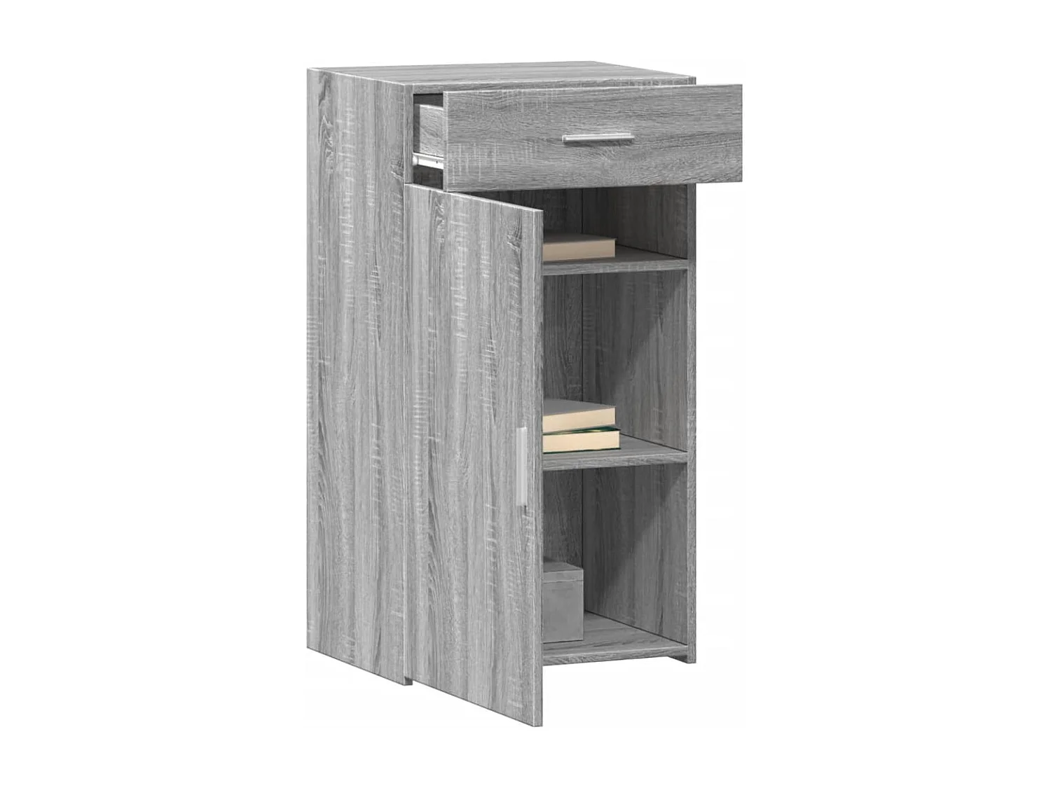 Credenza Grigio Sonoma 50x42,5x93 cm in Legno Multistrato