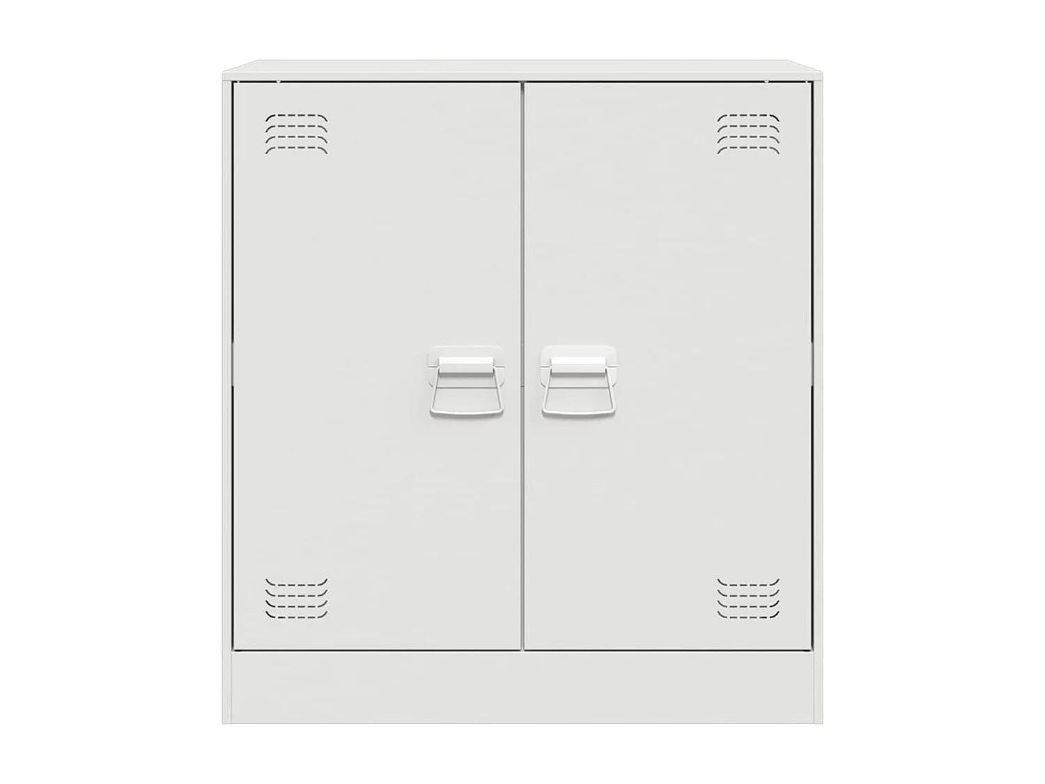 Buffet blanc 67x39x73 cm acier