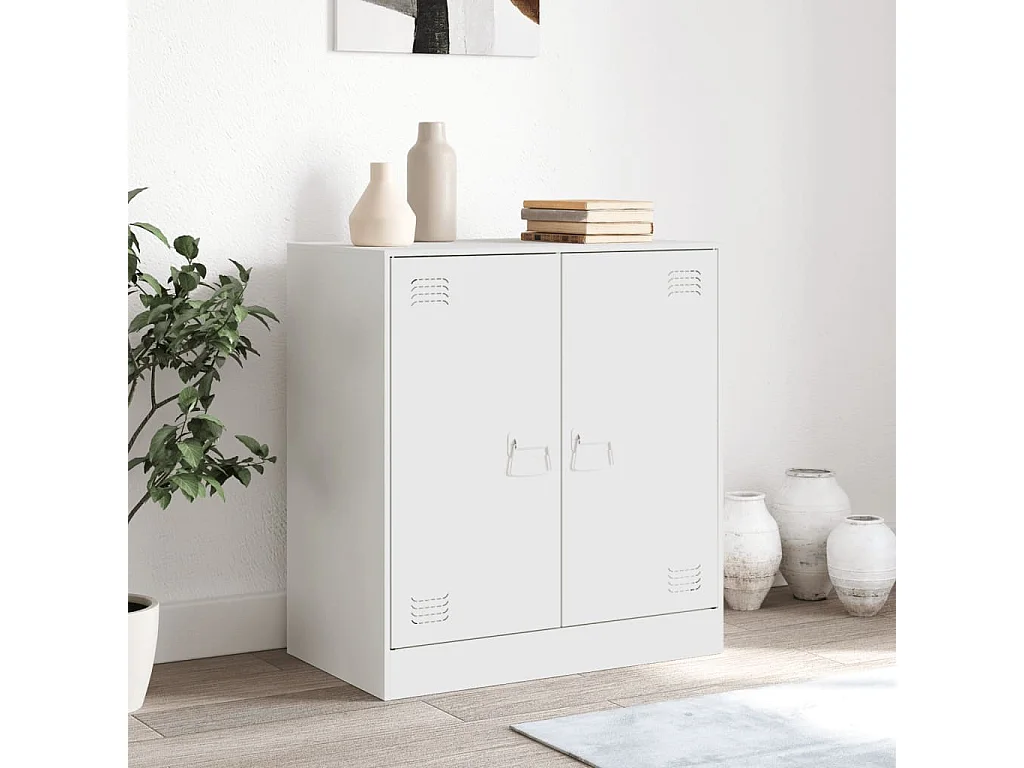Aparador 67x39x73 cm aço branco