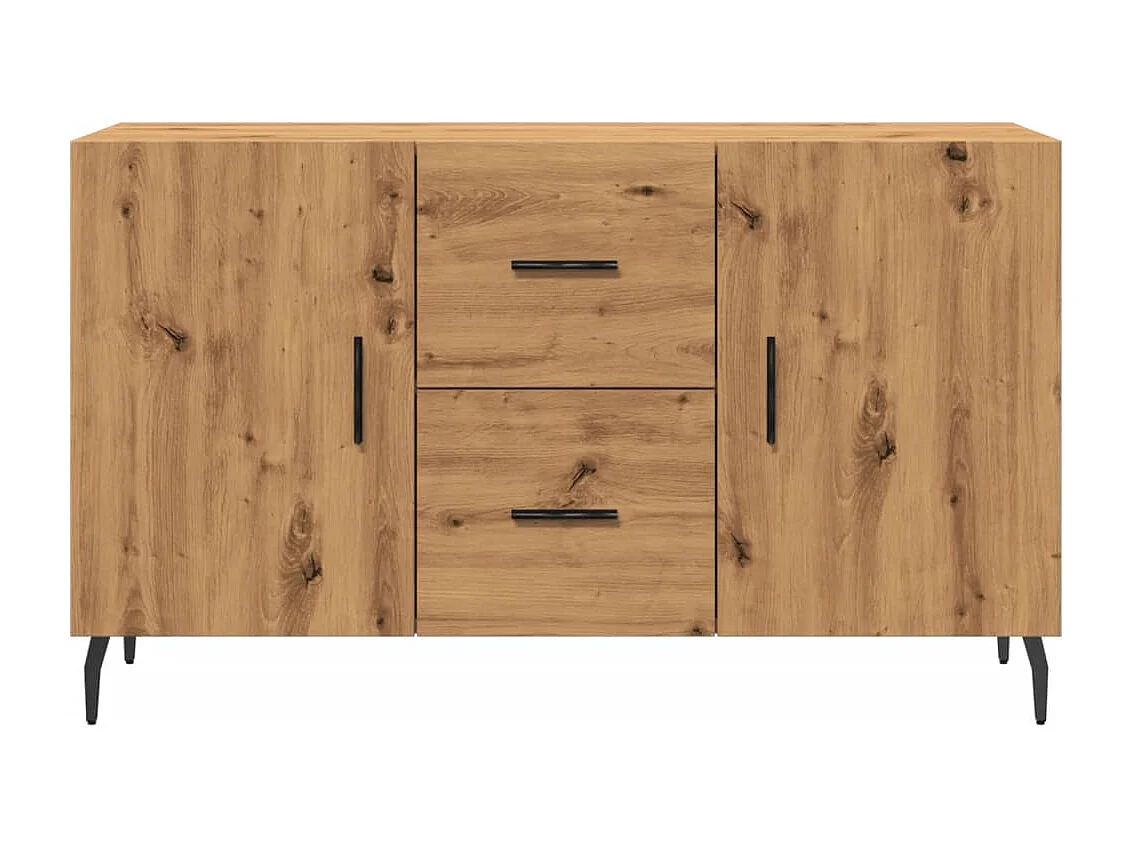 Credenza Rovere Artigianale 100x36x60 cm in Legno Multistrato