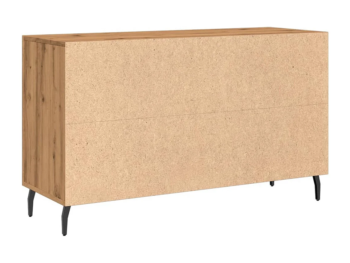 Credenza Rovere Artigianale 100x36x60 cm in Legno Multistrato