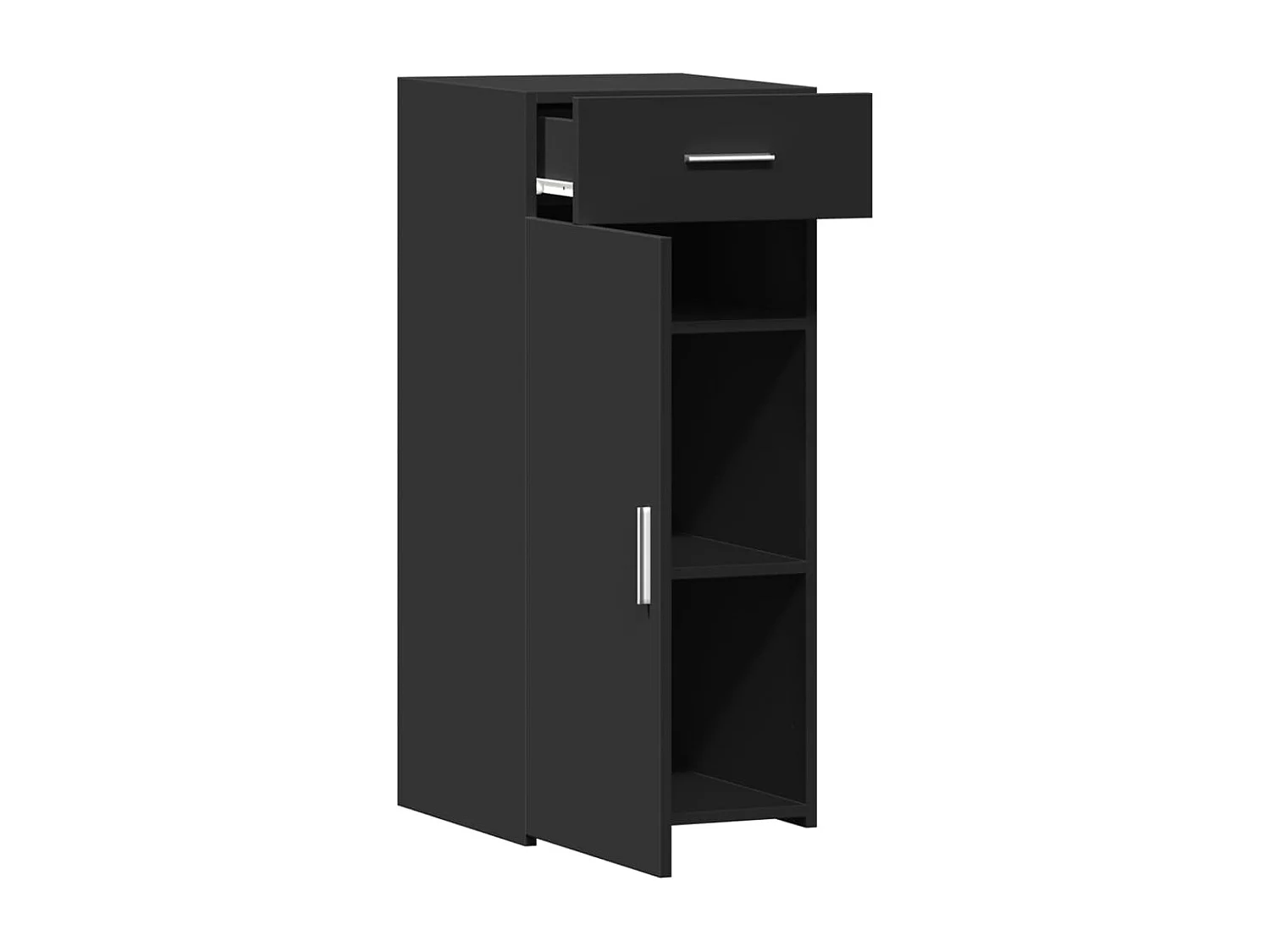 Buffet noir 40x42,5x93 cm bois d'ingénierie