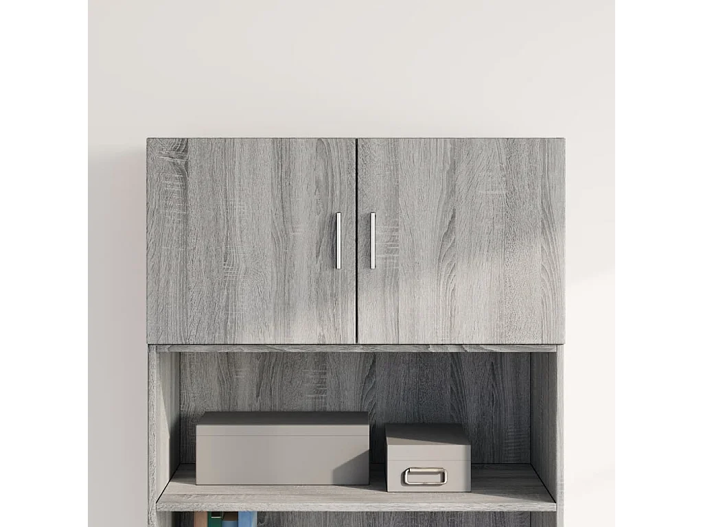 Wandschrank Grau Sonoma 80x42,5x40 cm Holzwerkstoff