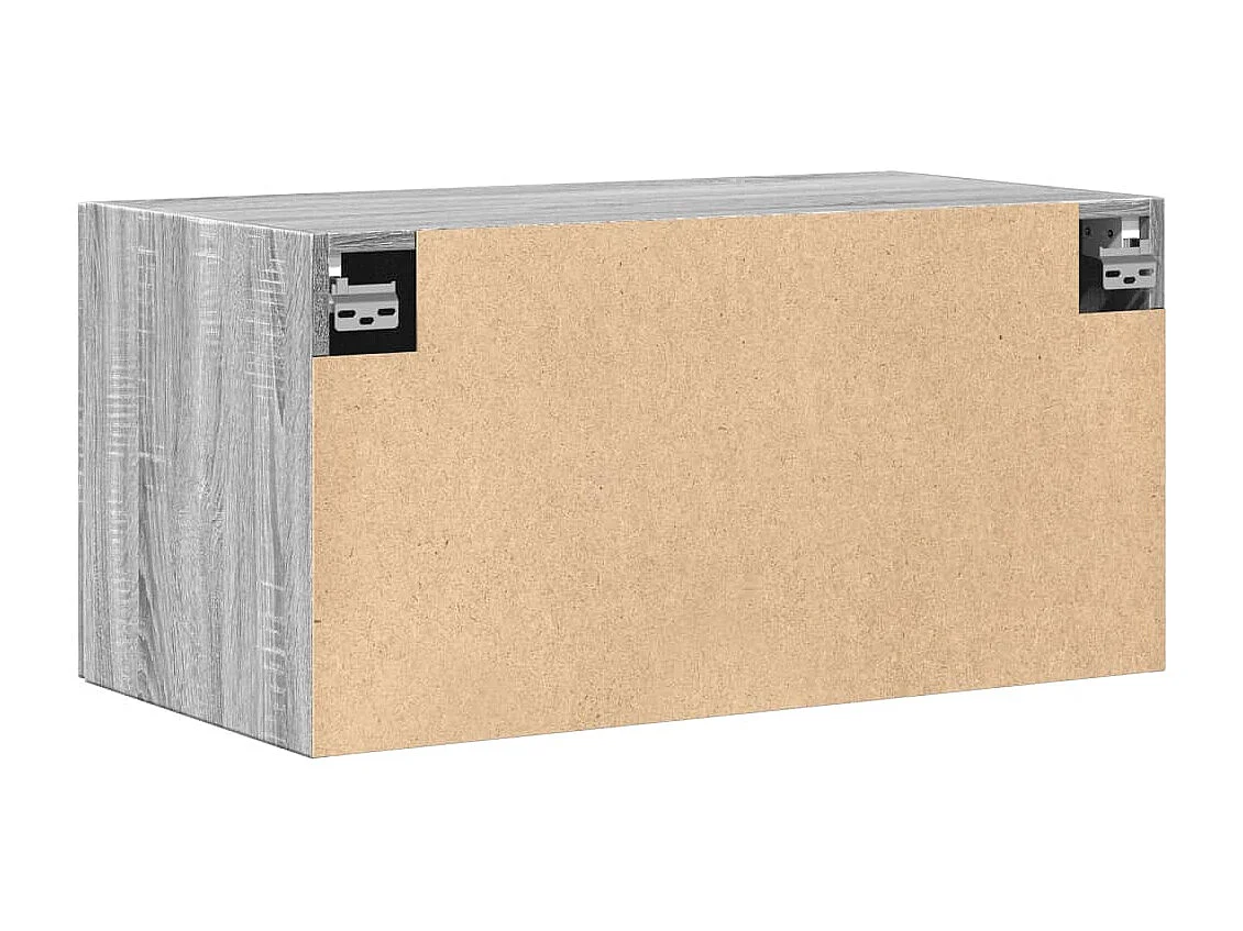 Wandschrank Grau Sonoma 80x42,5x40 cm Holzwerkstoff
