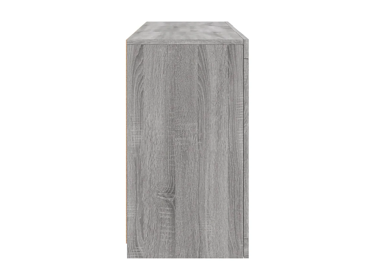 Credenza con Luci LED Grigio Sonoma 123x37x67 cm