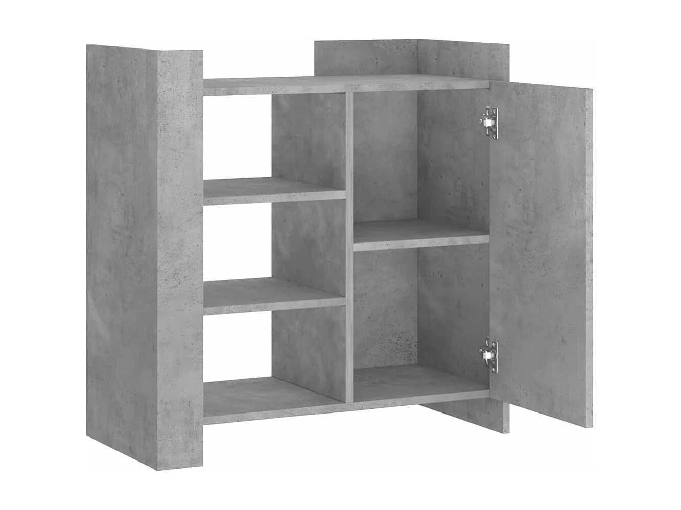 Buffet gris béton 73,5x35x75 cm bois d'ingénierie