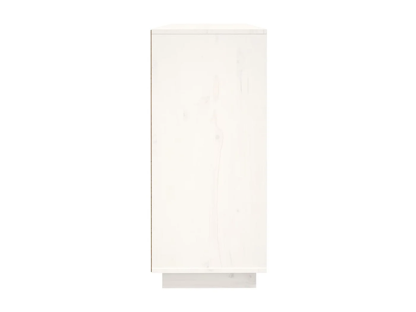 Aparador 120x35x80 cm madeira de pinho maciça branco