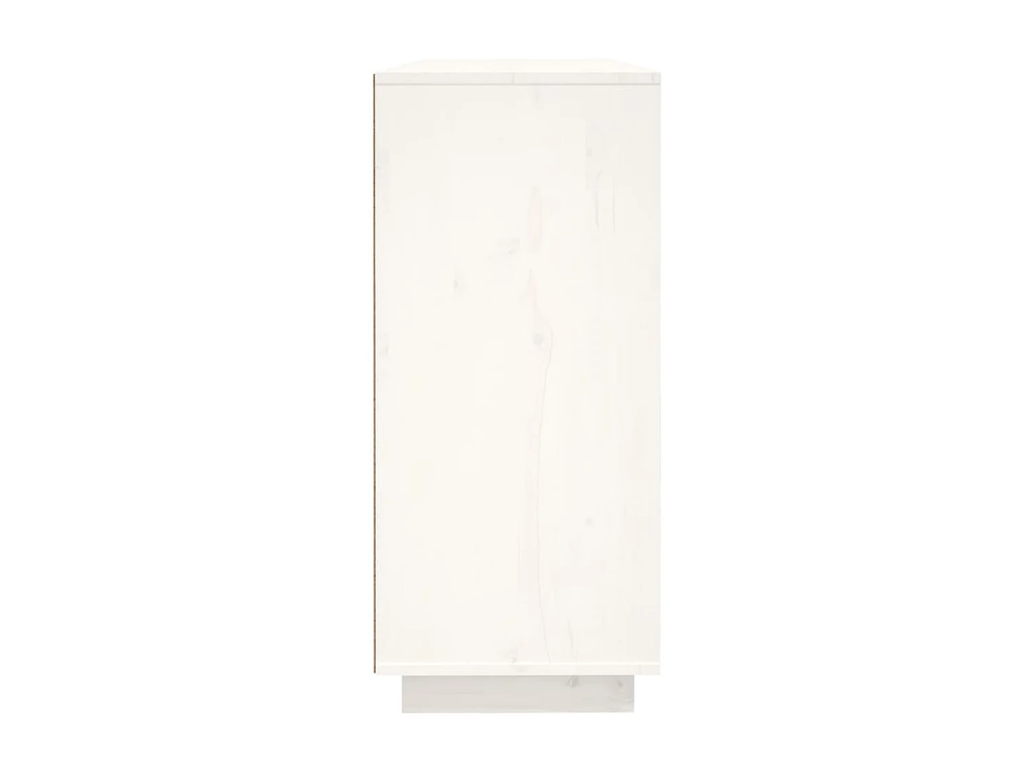 Aparador 120x35x80 cm madeira de pinho maciça branco