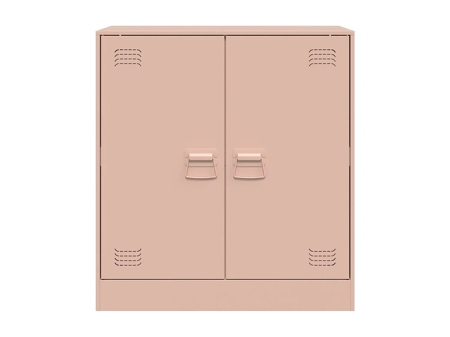 Aparador de acero rosa 67x39x73 cm