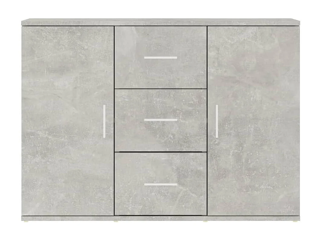 Aparador 91x29,5x65 cm derivados de madeira cinza cimento