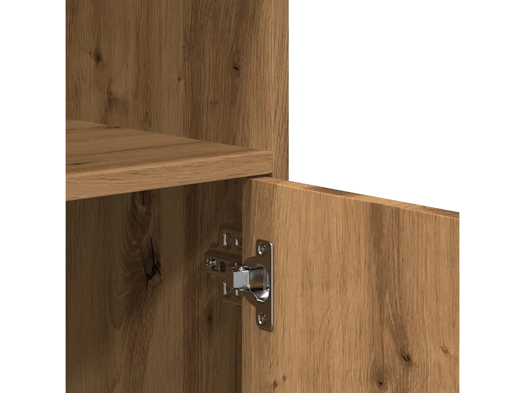 Rollschrank Artisan-Eiche 55x40x91 cm Holzwerkstoff