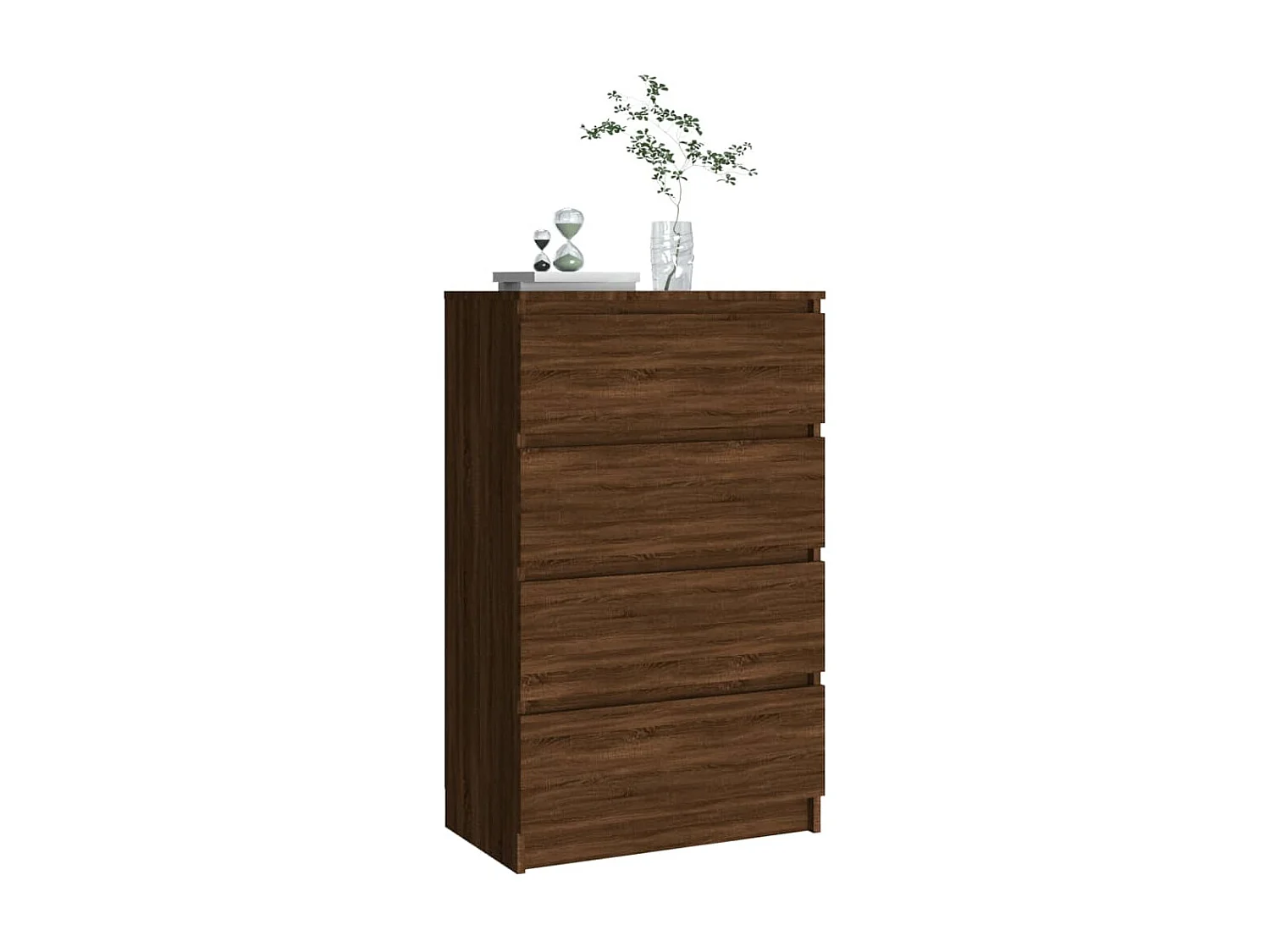 Credenza Rovere Marrone 60x35x98,5 cm in Legno Multistrato