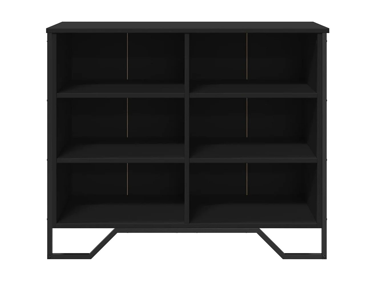 Sideboard Schwarz 91x35,5x74,5 cm Holzwerkstoff