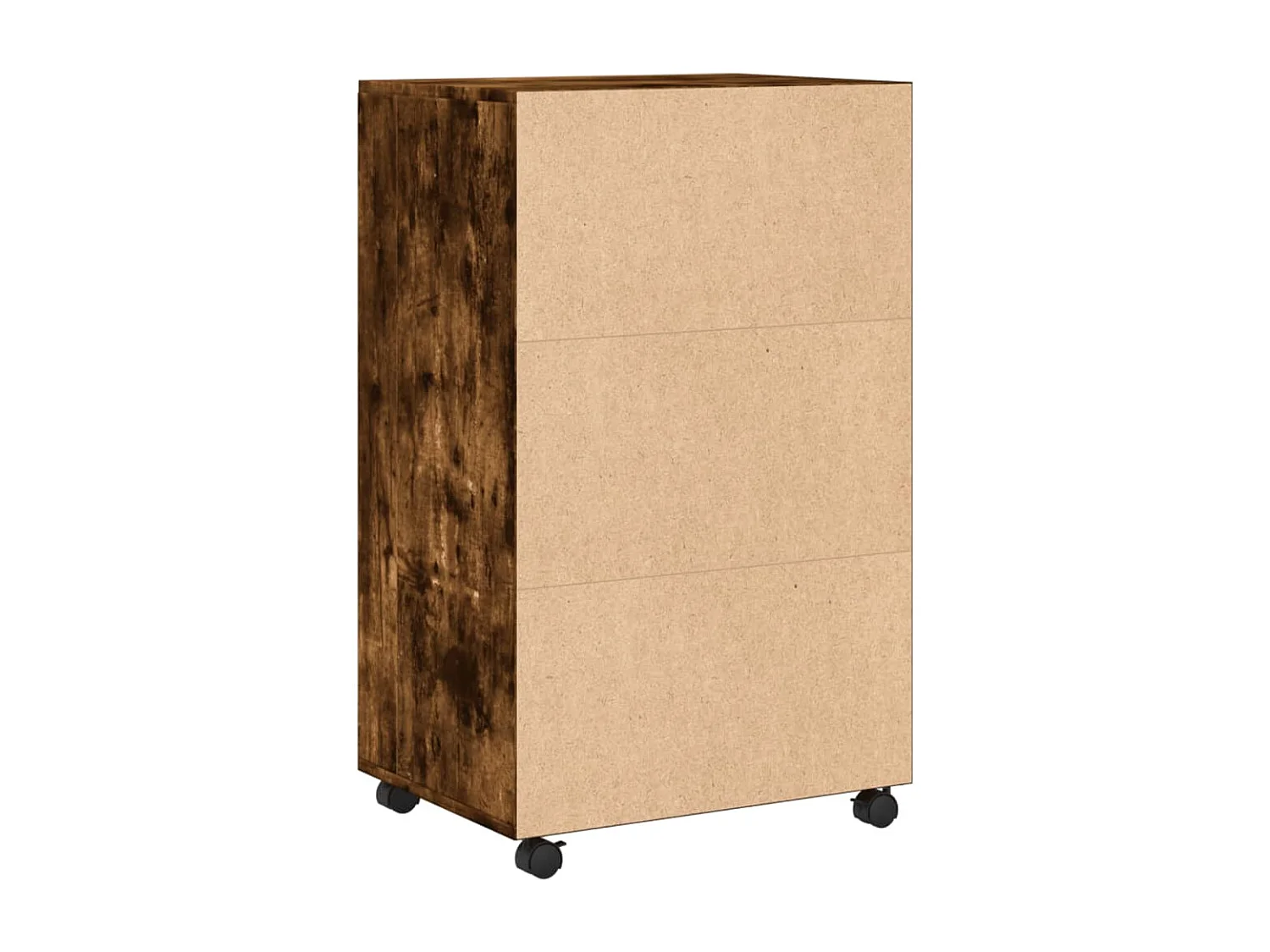 Rollschrank Räuchereiche 55x40x91 cm Holzwerkstoff