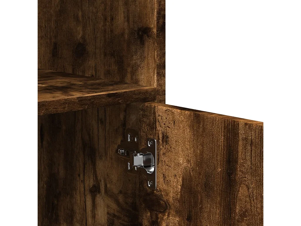 Rollschrank Räuchereiche 55x40x91 cm Holzwerkstoff