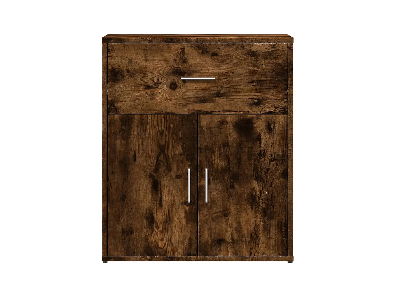 Buffet chêne fumé 60x31x70 cm bois d'ingénierie