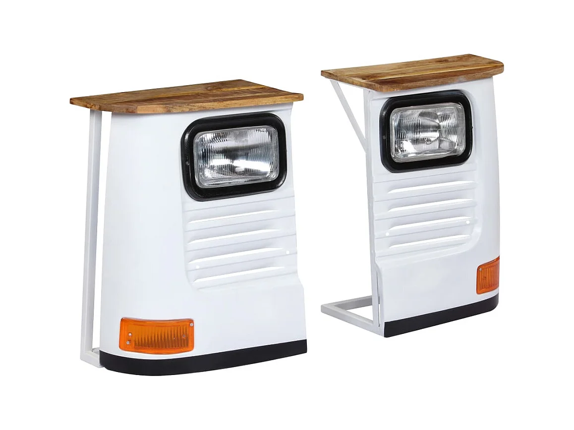 Aparador con forma de camión madera maciza de mango blanco
