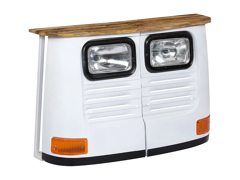 Aparador con forma de camión madera maciza de mango blanco