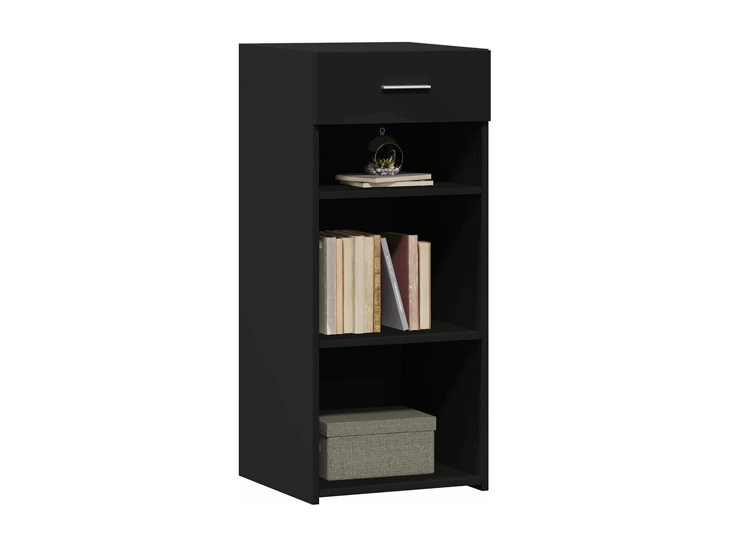 Buffet noir 40x42,5x93 cm bois d'ingénierie