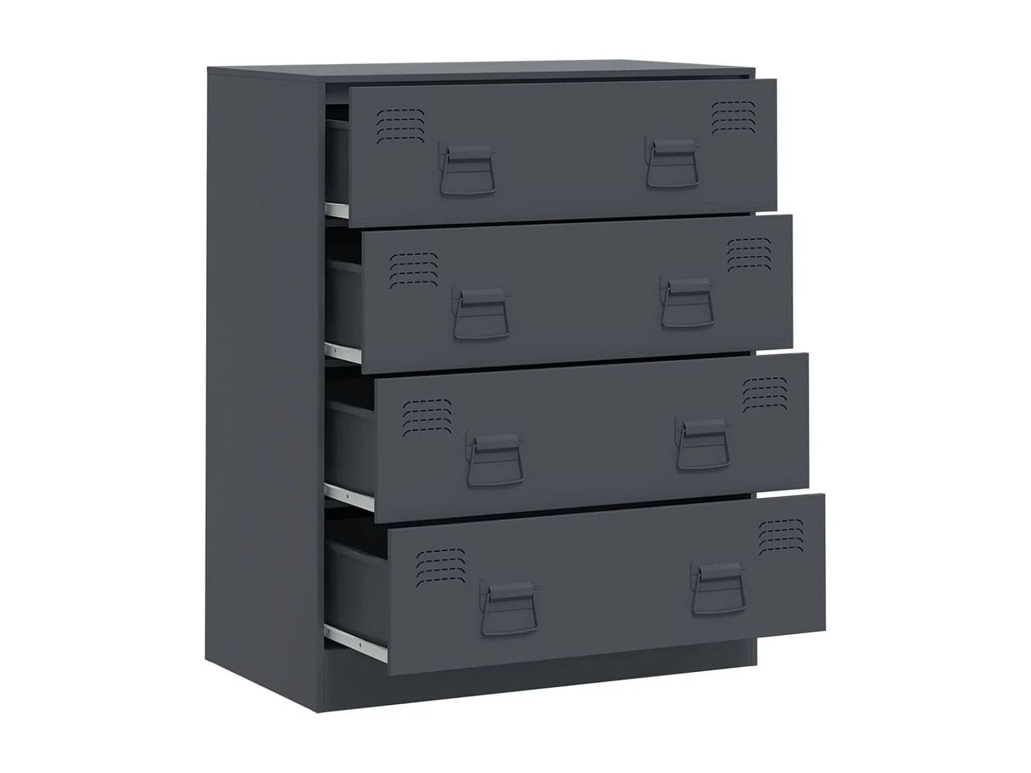 Sideboard Anthrazit 67x39x83 cm Stahl