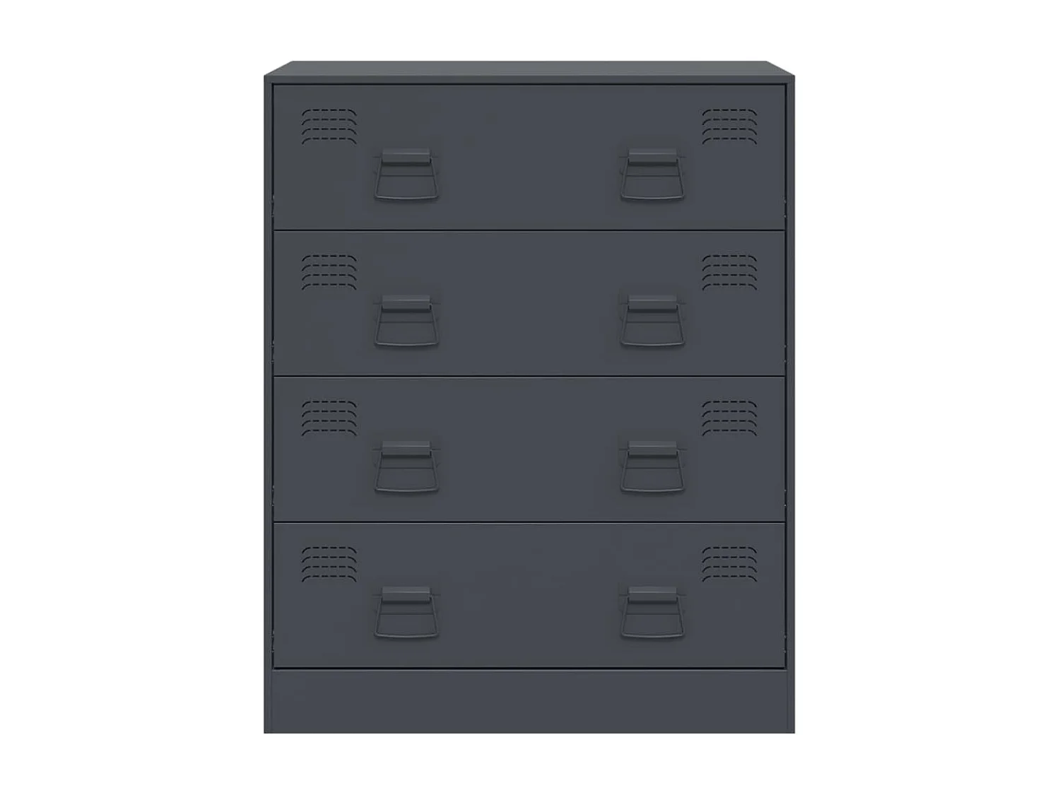 Buffet anthracite 67x39x83 cm acier