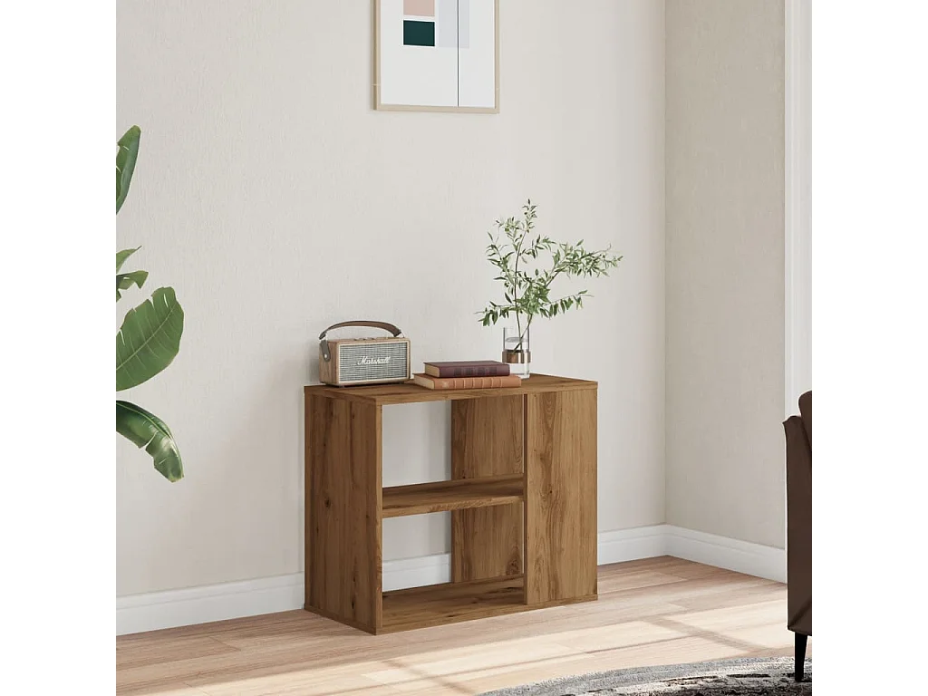Mobiletto Laterale Rovere Artigianale 60x30x50 cm Multistrato