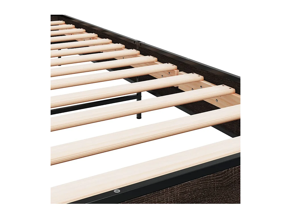 Cadre de lit sans matelas chêne marron 90x190 cm