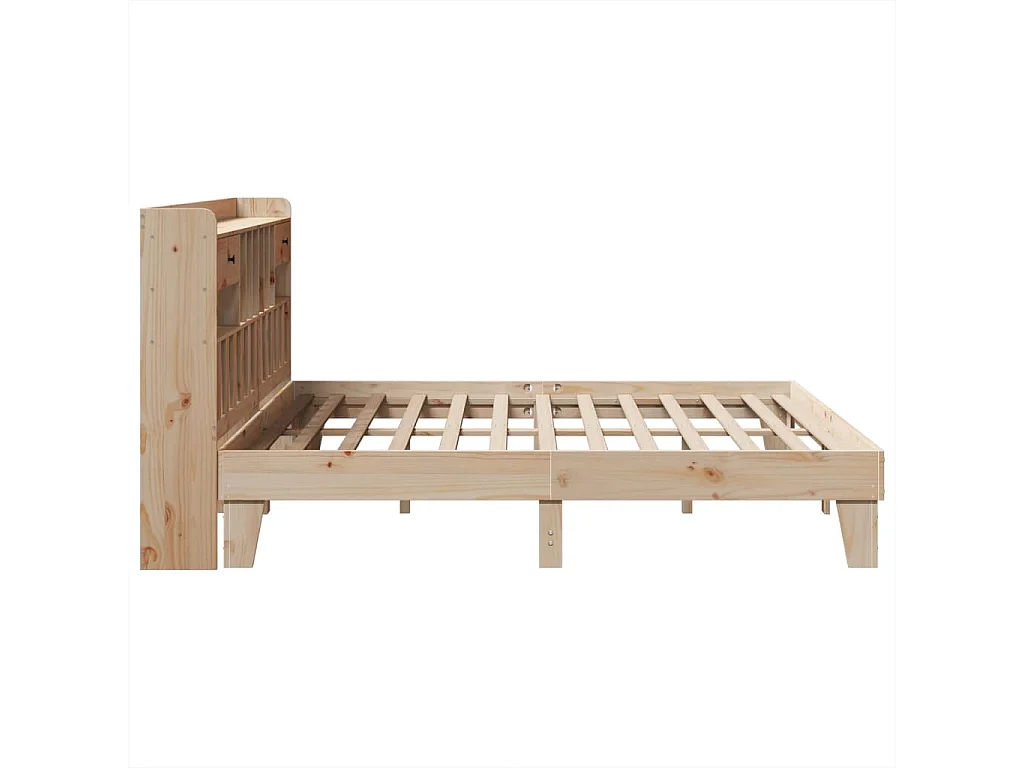 Cadre de lit sans matelas 200x200 cm bois massif de pin