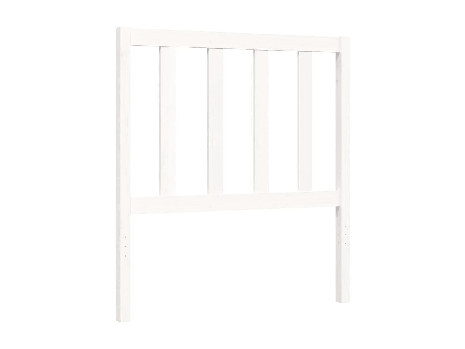 Cadre de lit sans matelas blanc 100x200 cm bois de pin massif