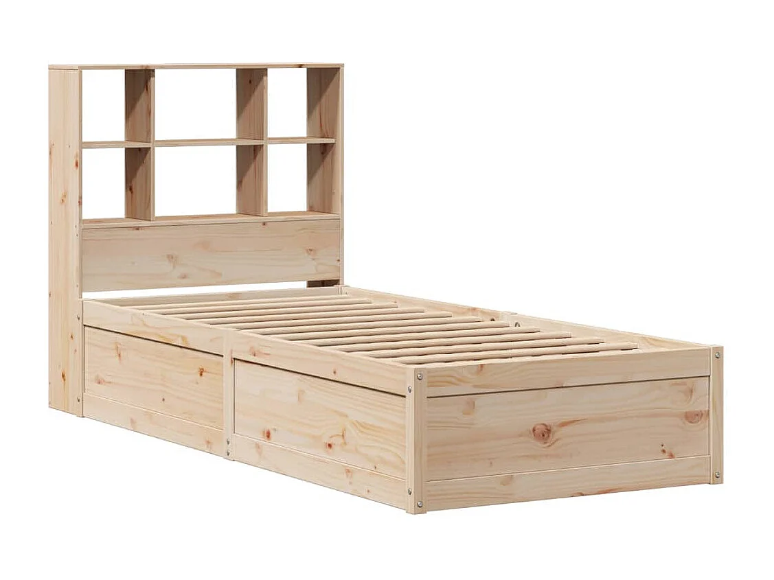 Cadre de lit sans matelas 90x200 cm bois de pin massif