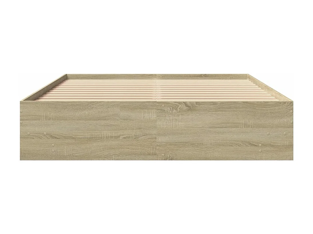 Bedframe zonder matras hout sonoma eikenkleurig 160x200 cm