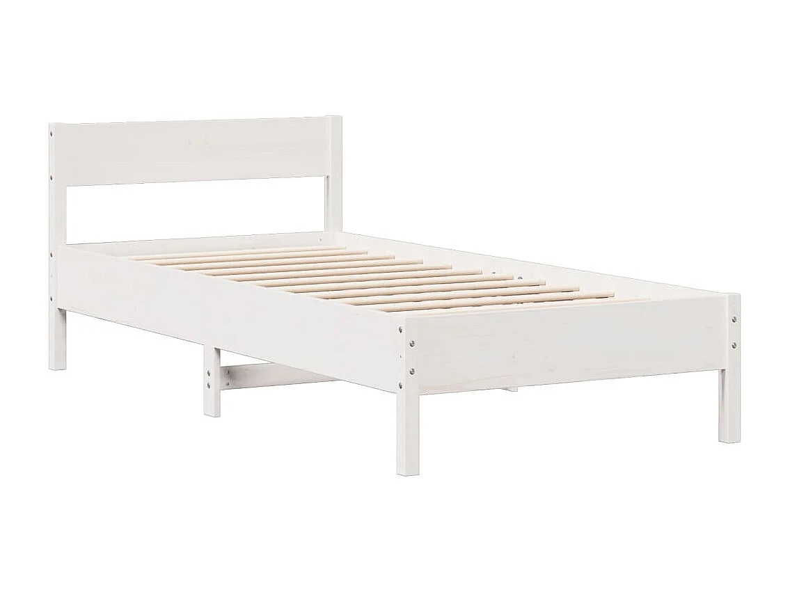 Letto con Libreria senza Materasso 75x190 cm in Legno Pino