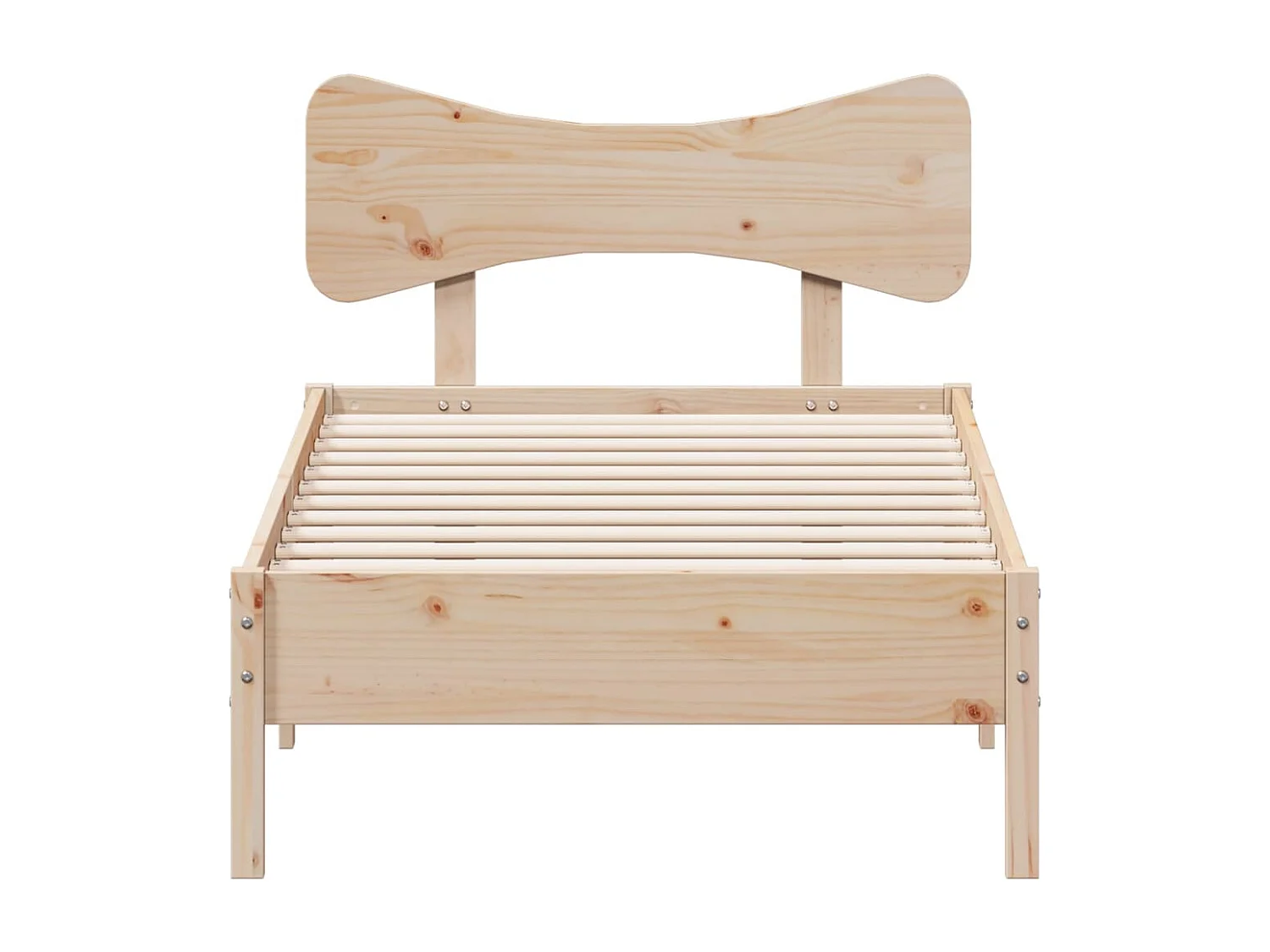 Cadre de lit sans matelas 75x190 cm bois de pin massif