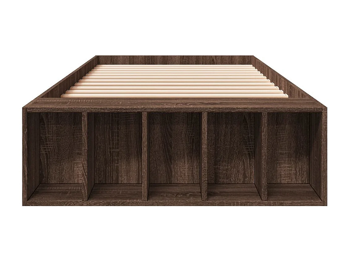 Cadre de lit sans matelas chêne marron 90x190 cm