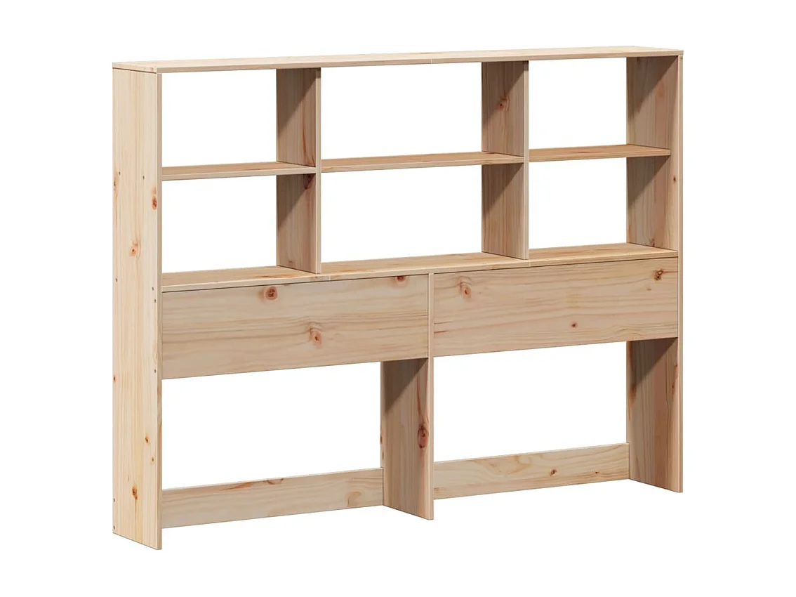 Massivholzbett mit Regal ohne Matratze 120x200 cm