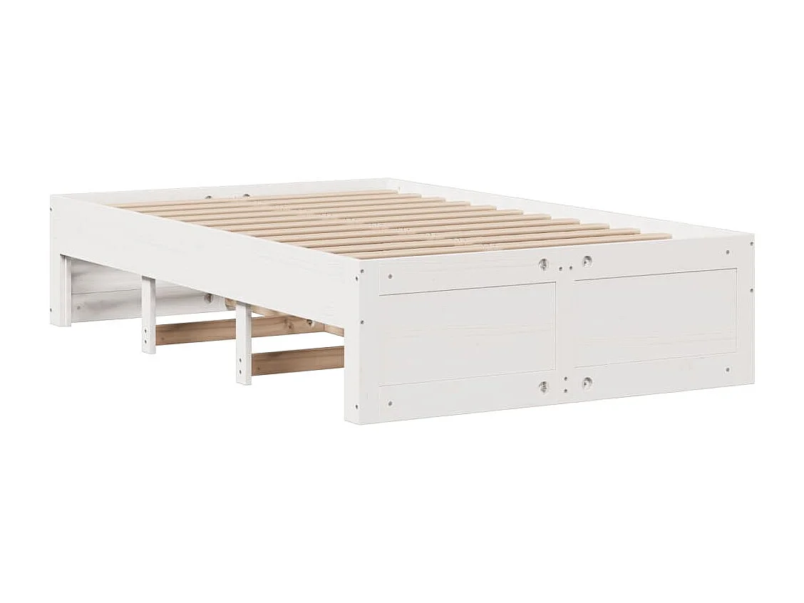 Cadre de lit sans matelas avec tiroirs 120x190 cm bois de pin