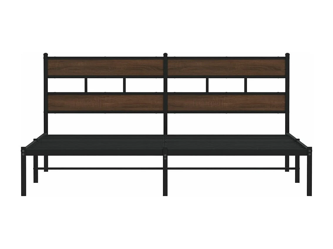 Cadre de lit sans matelas avec tête de lit 183x213 cm