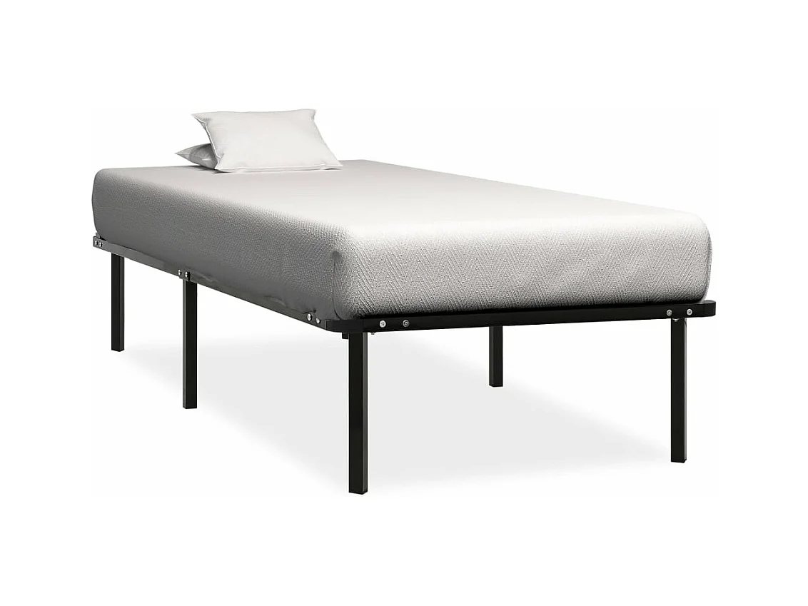 Bedframe metaal zwart 100x200 cm