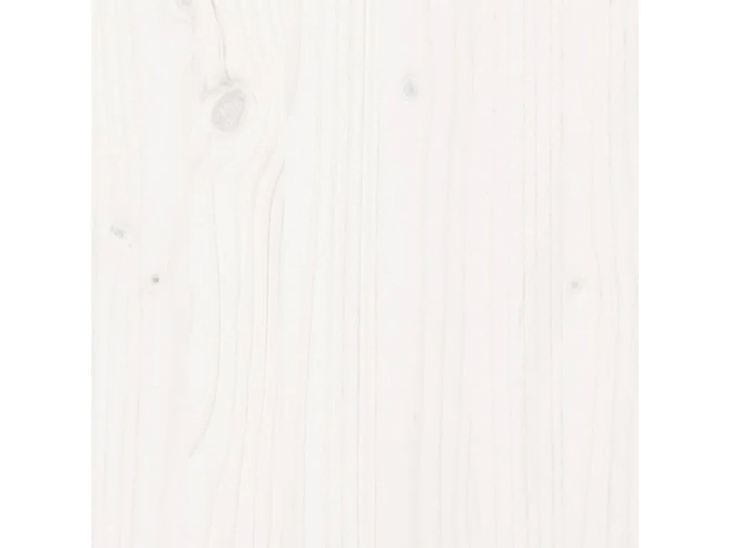 Massivholzbett Weiß 150x200 cm