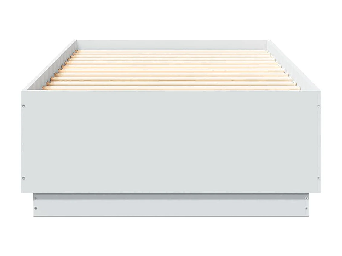 Estrutura de cama 90x200 cm derivados de madeira branco