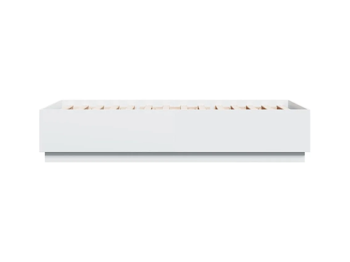 Cadre de lit sans matelas blanc 90x200 cm