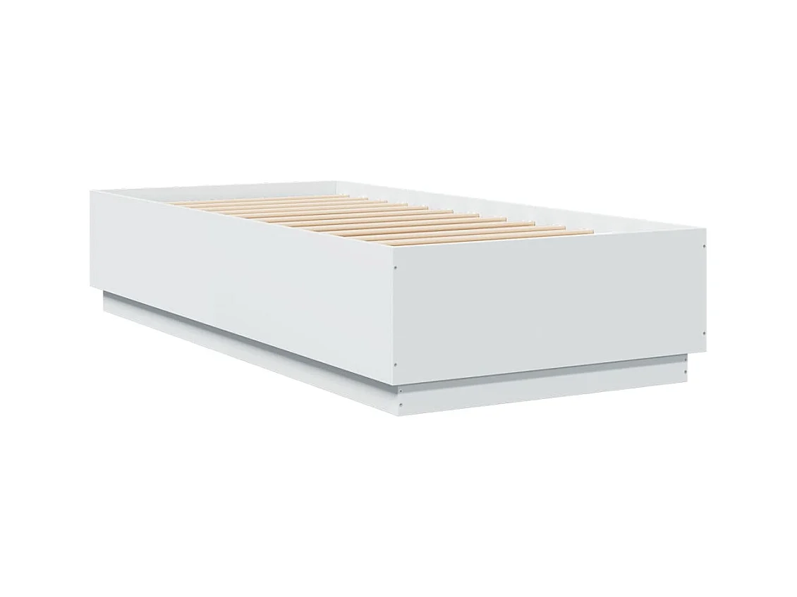 Cadre de lit sans matelas blanc 90x200 cm